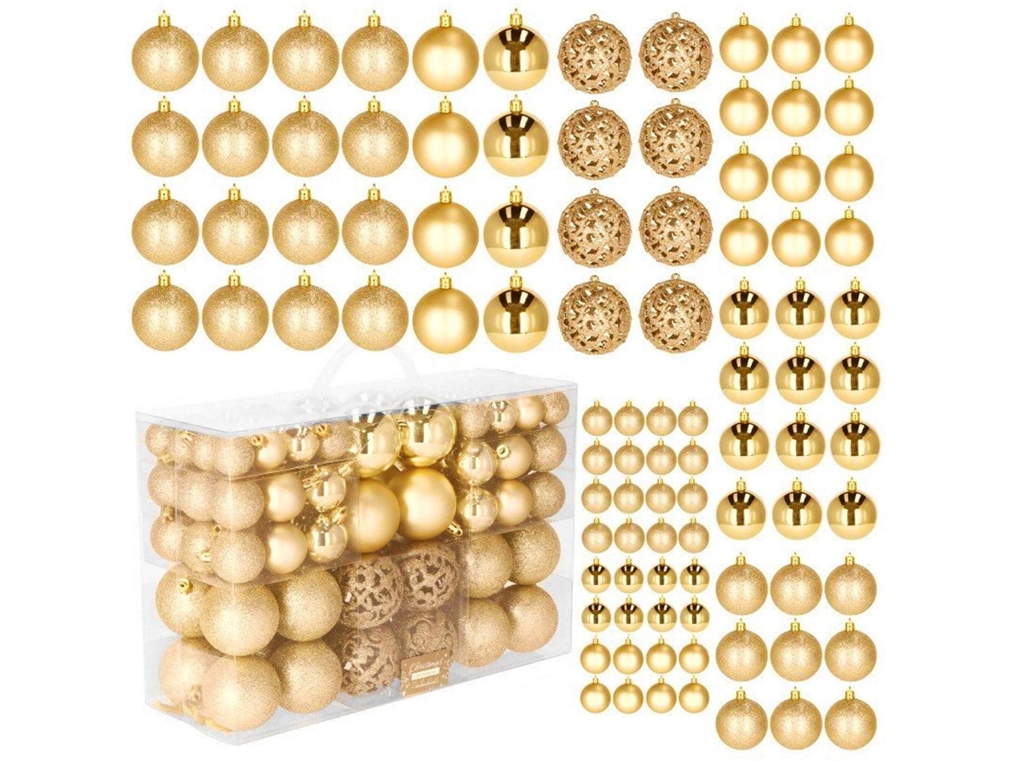 Bombki choinkowe 6/4/3cm 100szt duży zestaw święta