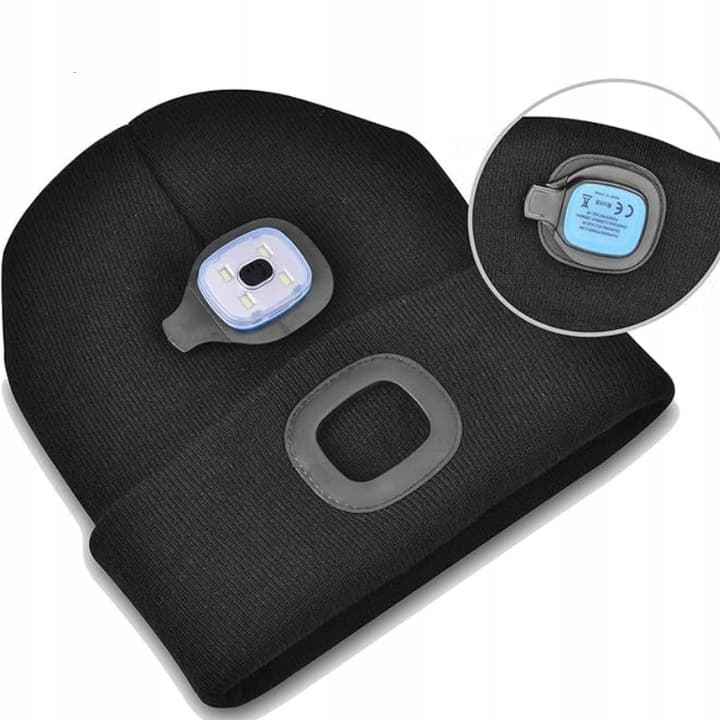 c14_tds0469a_Czapka Led USB Black